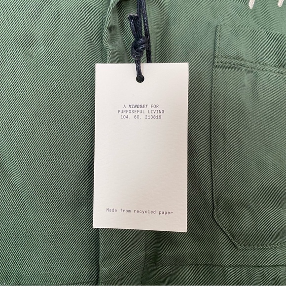 P&Co Green Embroidered Short Sleeve Take is Easy Bowling Boxy Collared Shirt XS - Picture 6 of 10